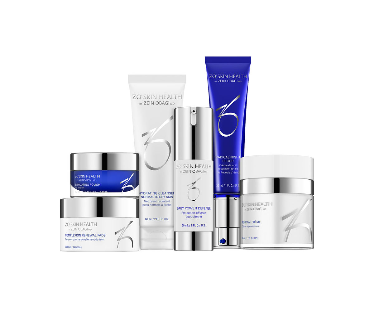 ZO Skin Health prescription grade skincare products at the clinic